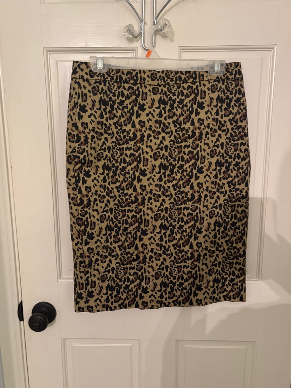 J. Crew Leopard Print Pencil Skirt - Brown and Black